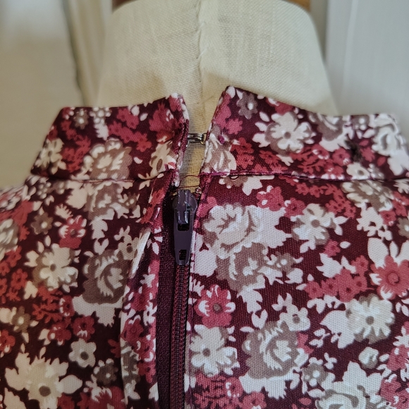 Vintage 1960s Linzi Long Sleeve Fit and Flare Knee Length Dress Women's Size L - Picture 7 of 15